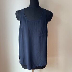 Club Monaco Silk Navy Tank